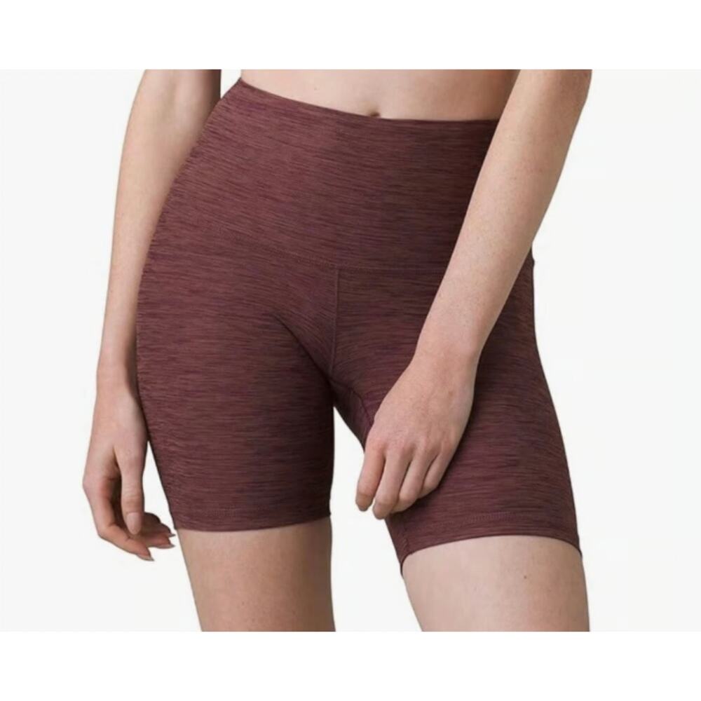 Prana Kimble Bike Shorts High Waisted NWT Heather Red Small